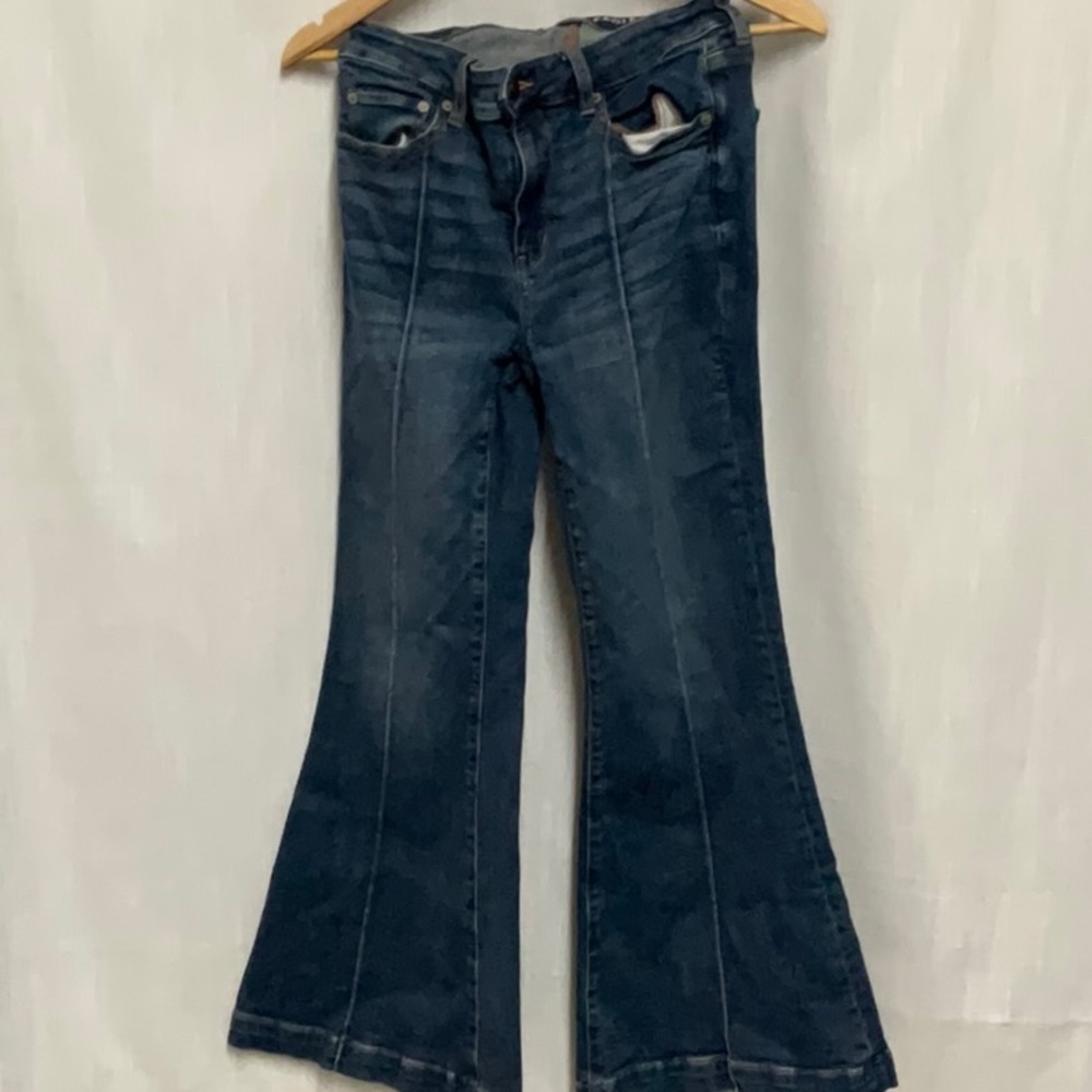 American Eagle, jeans, festive flare Size 6, short stretch